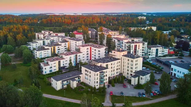 Kuvituskuva. Asuntoalue Espoossa.