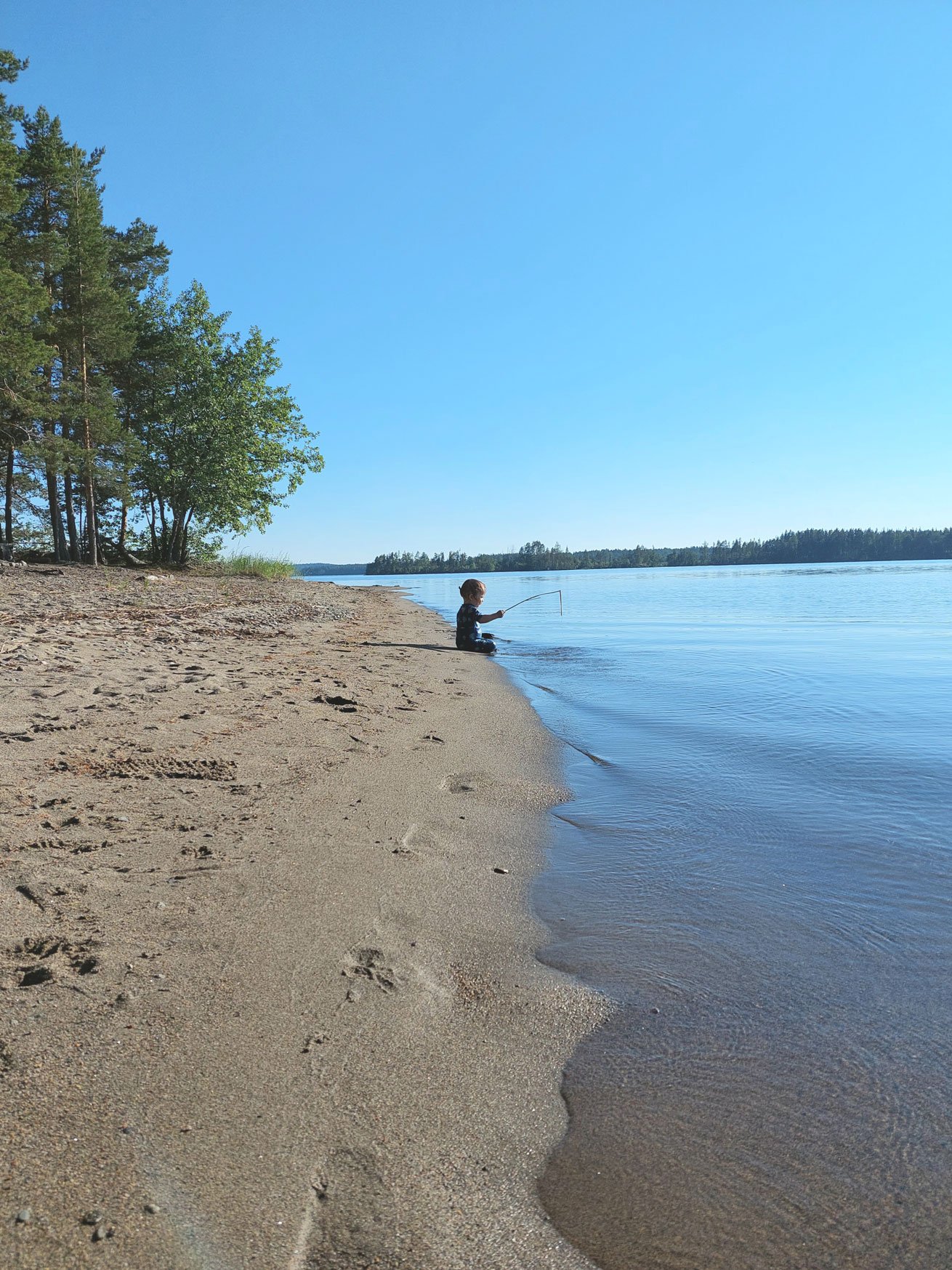 Hietasaaren uimaranta Linnansaaren kansallispuistossa. Suomen parhaat uimarannat.