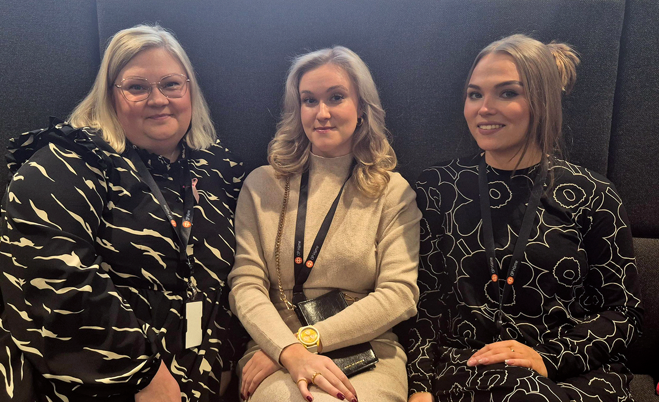 Vasemmalta Susanna Ahonen, Jenica Saviniemi ja Elisabeth Koskipalo